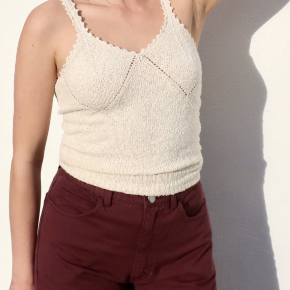 Rachel Comey cream cami tank top - size M